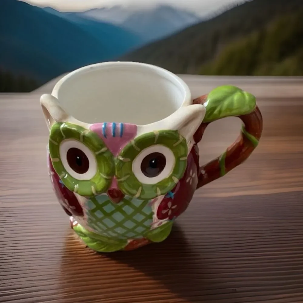 Pier1 Imports Olli The Owl Ceramic Coffee Mug